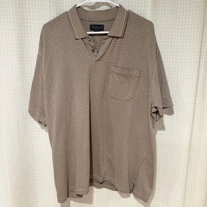 Van Heusen Men's Short-Sleeve Polo in Taupe Beige